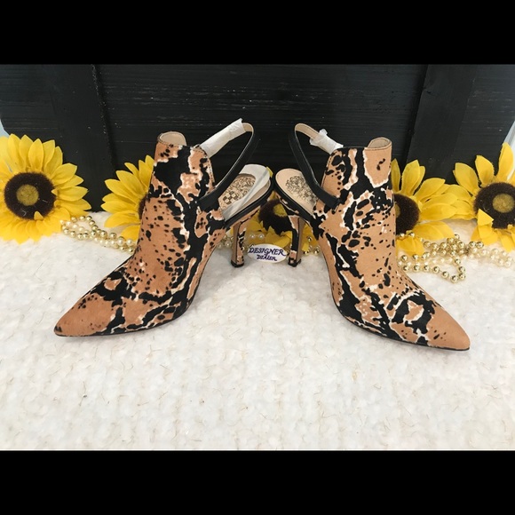 VINCE CAMUTO Keveen Cow Hair Snake Print Shoe 5M - Picture 10 of 10